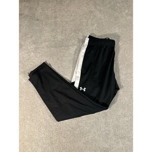 Under Armour‎ Tapered Sweatpants Mens XL Black Loose Ankle Zip Lightweight